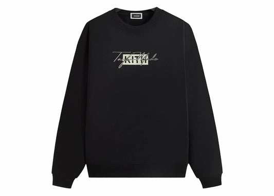 Kith TaylorMade Script Nelson Crewneck Black