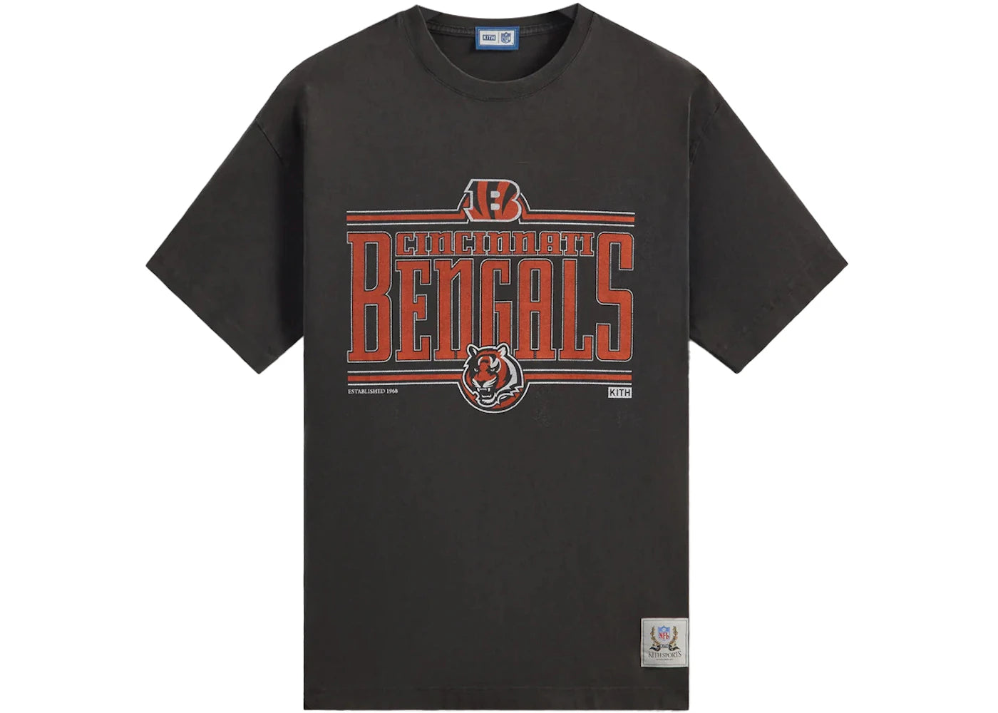 Kith x NFL Bengals Vintage Tee Black