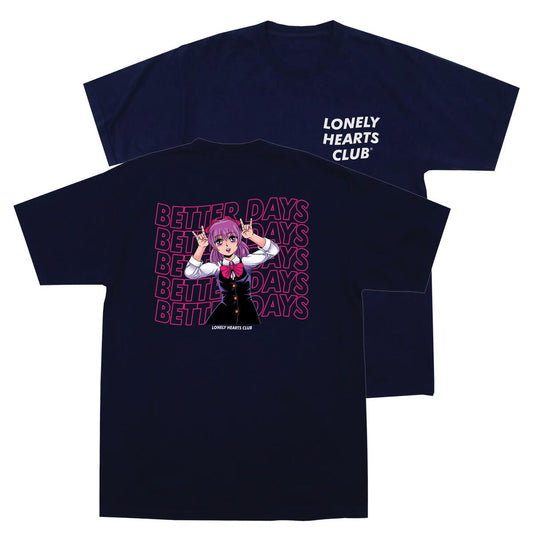 Lonely Hearts Club 'Better Days' T Shirt Navy
