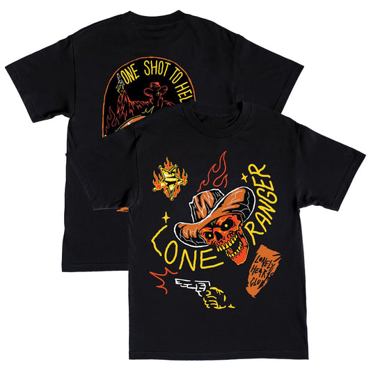 Lonely Hearts Club 'Lone Ranger' T-Shirt Brown