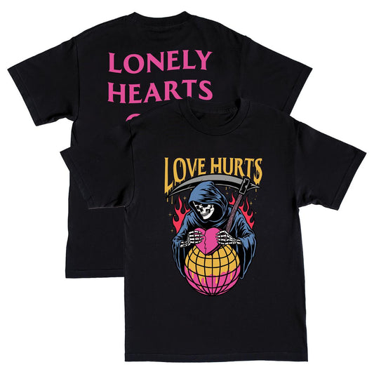 Lonely Hearts Club 'Love Hurts' T-Shirt Black