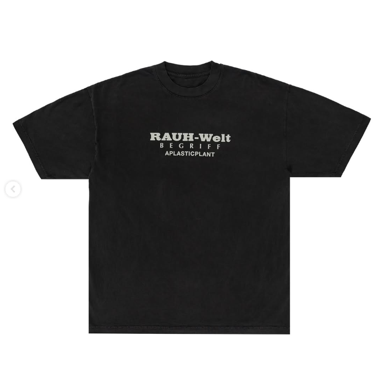 Rauh-Welt Begriff x aplasticplant Logo Tee – Vintage Black