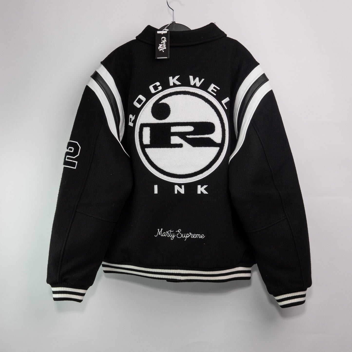 Golf Wang x Marty Supreme Rockwell Varsity Jacket - Black - Resale