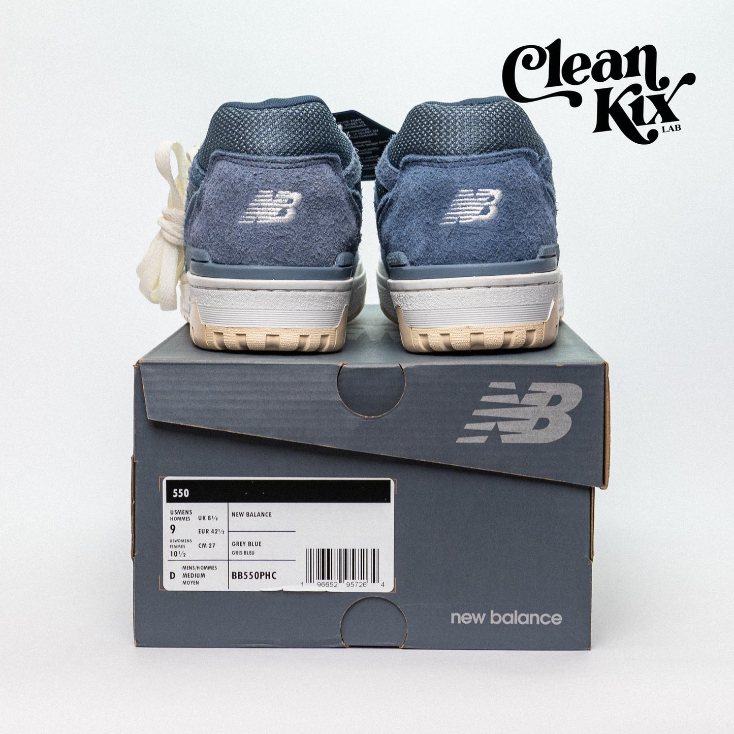 New Balance 550 Suede Arctic Grey