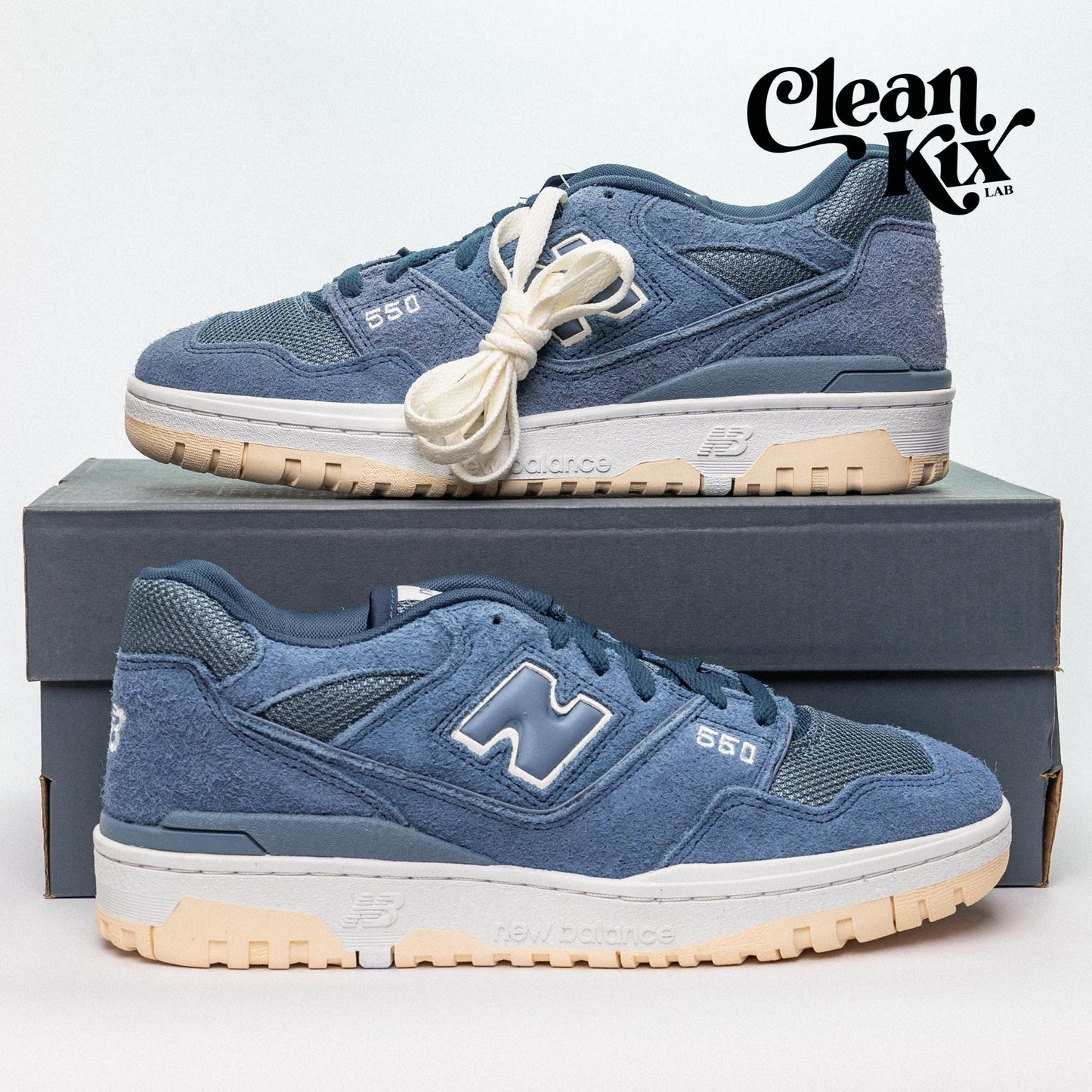 New Balance 550 Suede Arctic Grey