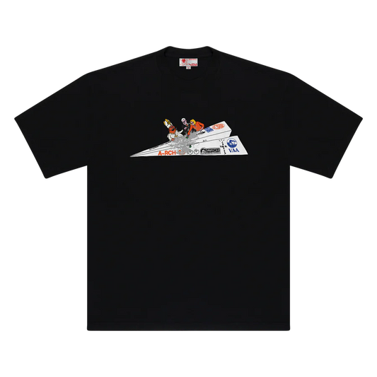 CJ x ARCH Paper Plane Tee (Black)
