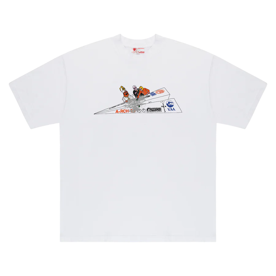 CJ x ARCH Paper Plane Tee (White)