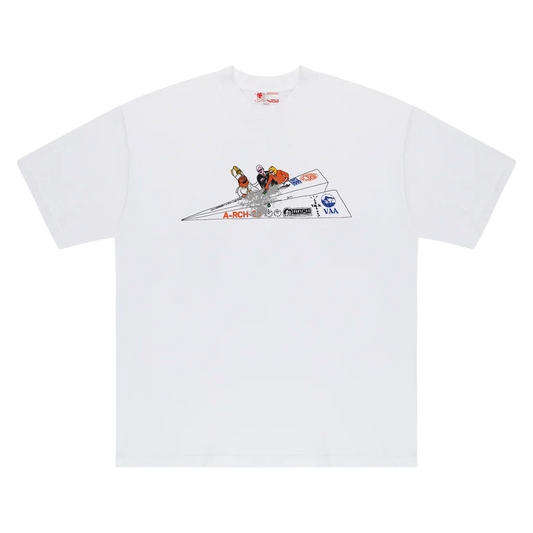 CJ x ARCH Paper Plane Tee (White)