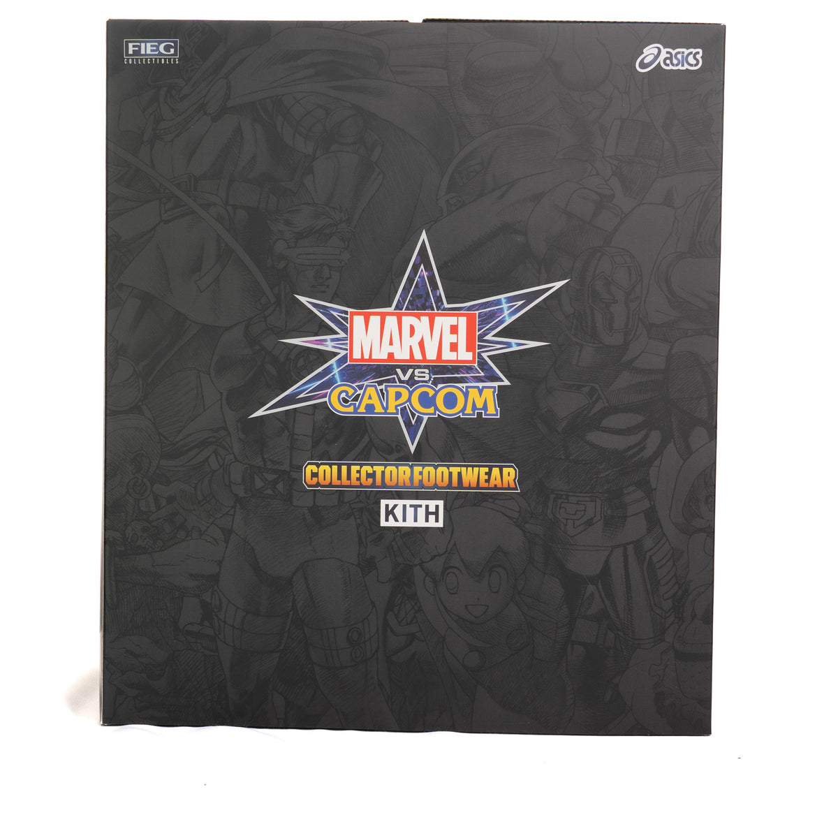 Marvel vs. Capcom | Kith for ASICS GEL-KAYANO 12.1 Captain America vs. Guile Double Box - Dive Blue / Gunmetal / Deep Depths / Gunmetal