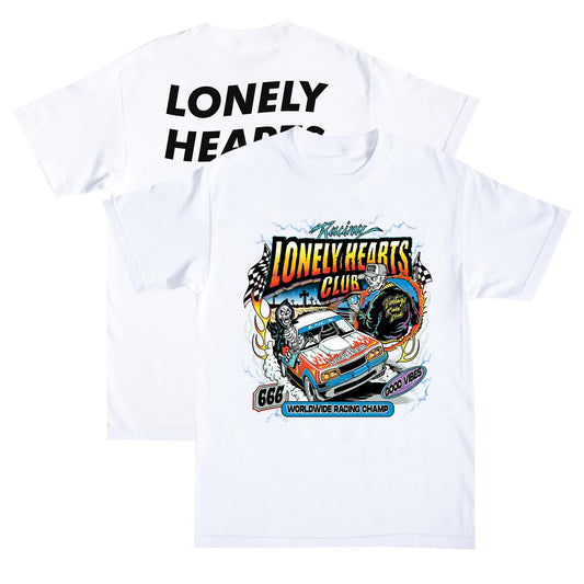 Lonely Hearts Club 'Racing Champs' T-Shirt White