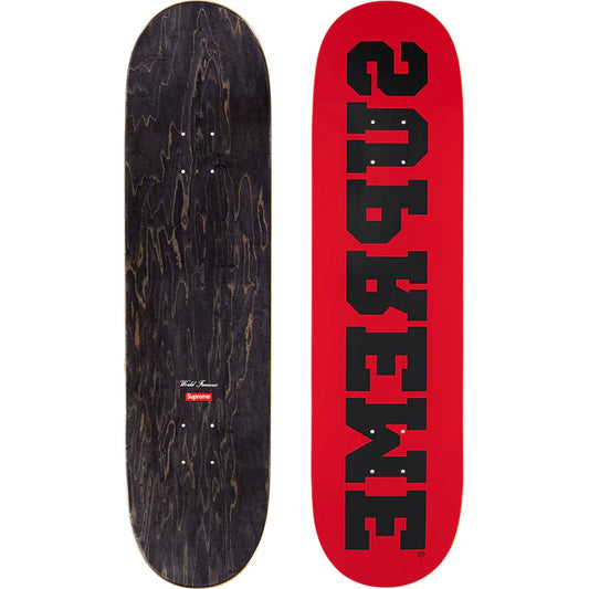 Supreme Reverse Skateboard Red 8.25" x 32"