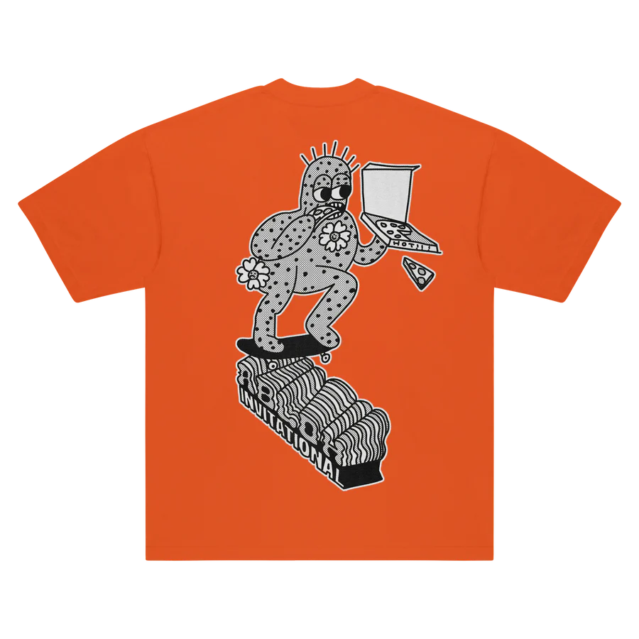 CJ x ARCH Cactus Skate Tee (Orange)