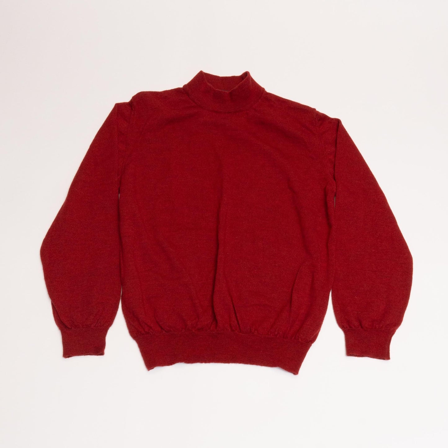 Red Ashford Turtleneck Knit Sweater