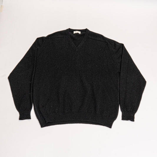 Black Petter Scott V Neck Knit Sweater