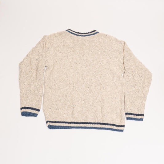 White Northern Reflections Knit Sweater