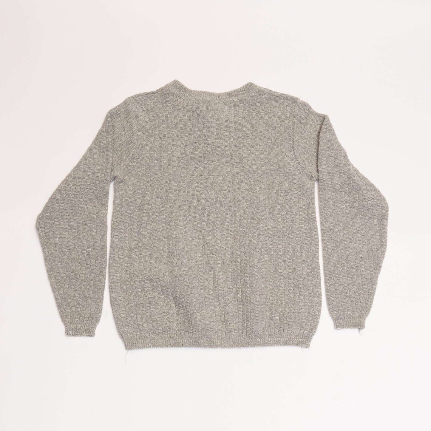 Grey Bill Blass Knit Quarter Button Up