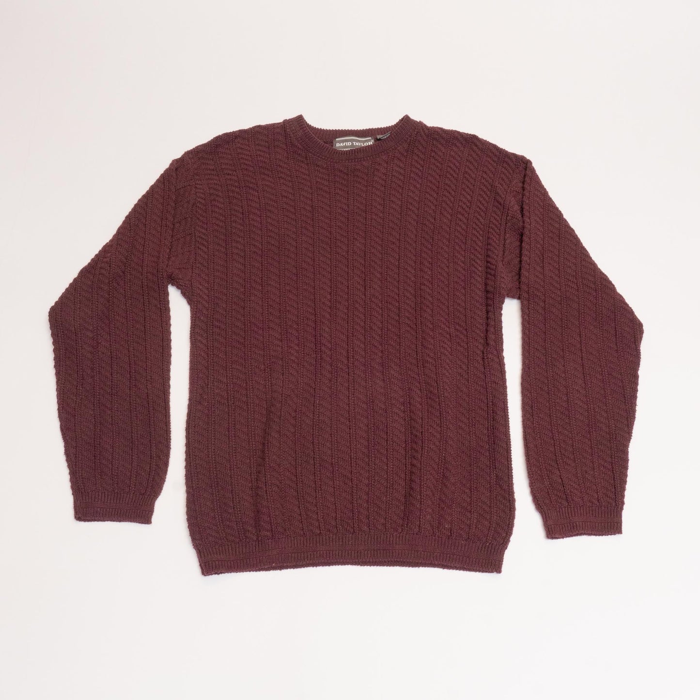 Maroon David Taylor Knit Sweater