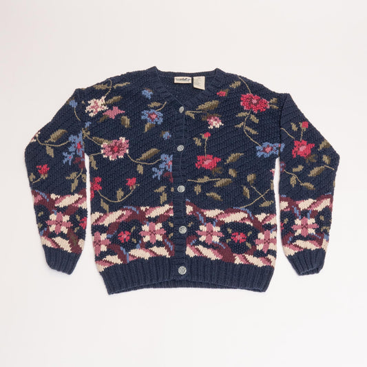 Blue Flower Northern Reflections Knit Cardigan