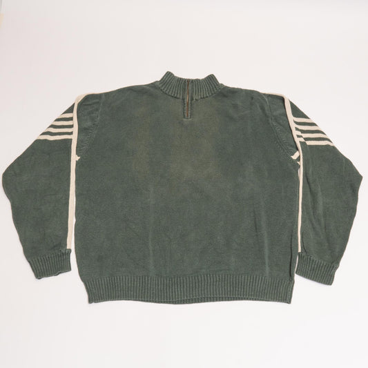 Green Baileys Point Knit Quarter Zip