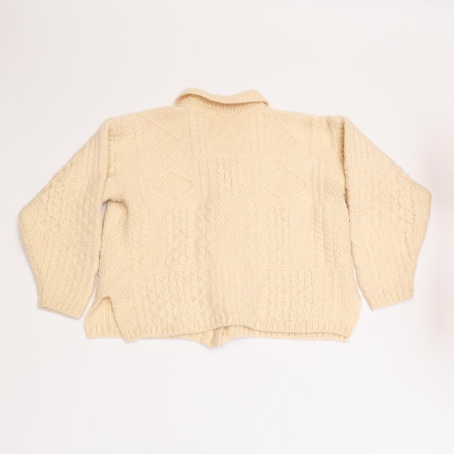 Creamy Blarney Woollen Mills Knit Button Up