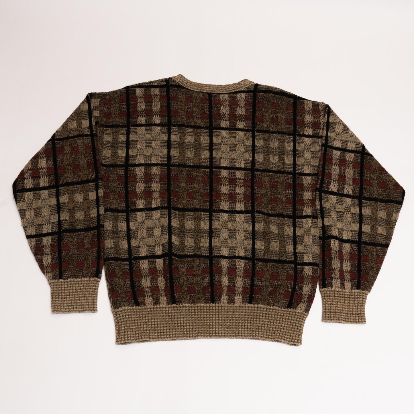 Creamy/Red Oak & Clay Knit Sweater