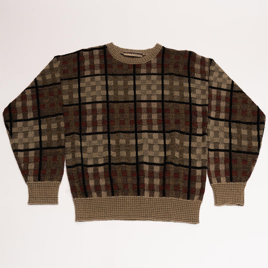 Creamy/Red Oak & Clay Knit Sweater