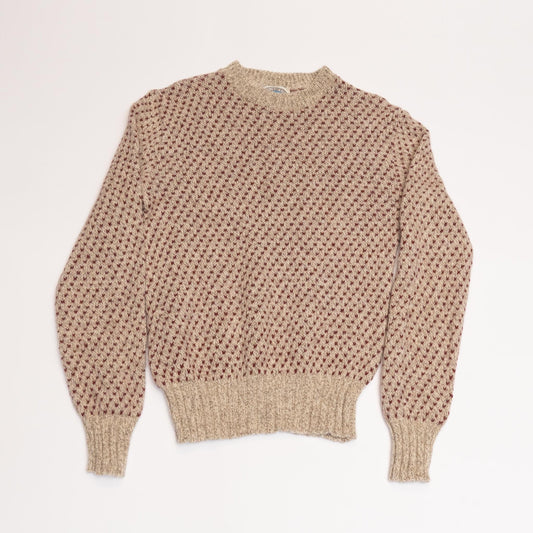 Creamy/Red Environmental Clothing Knit Sweater