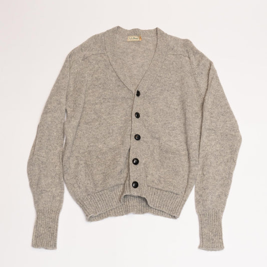Grey L.L.Bean Knit Cardigan Sweater