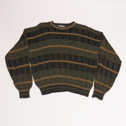 Green Steeple Chase Knit Sweater