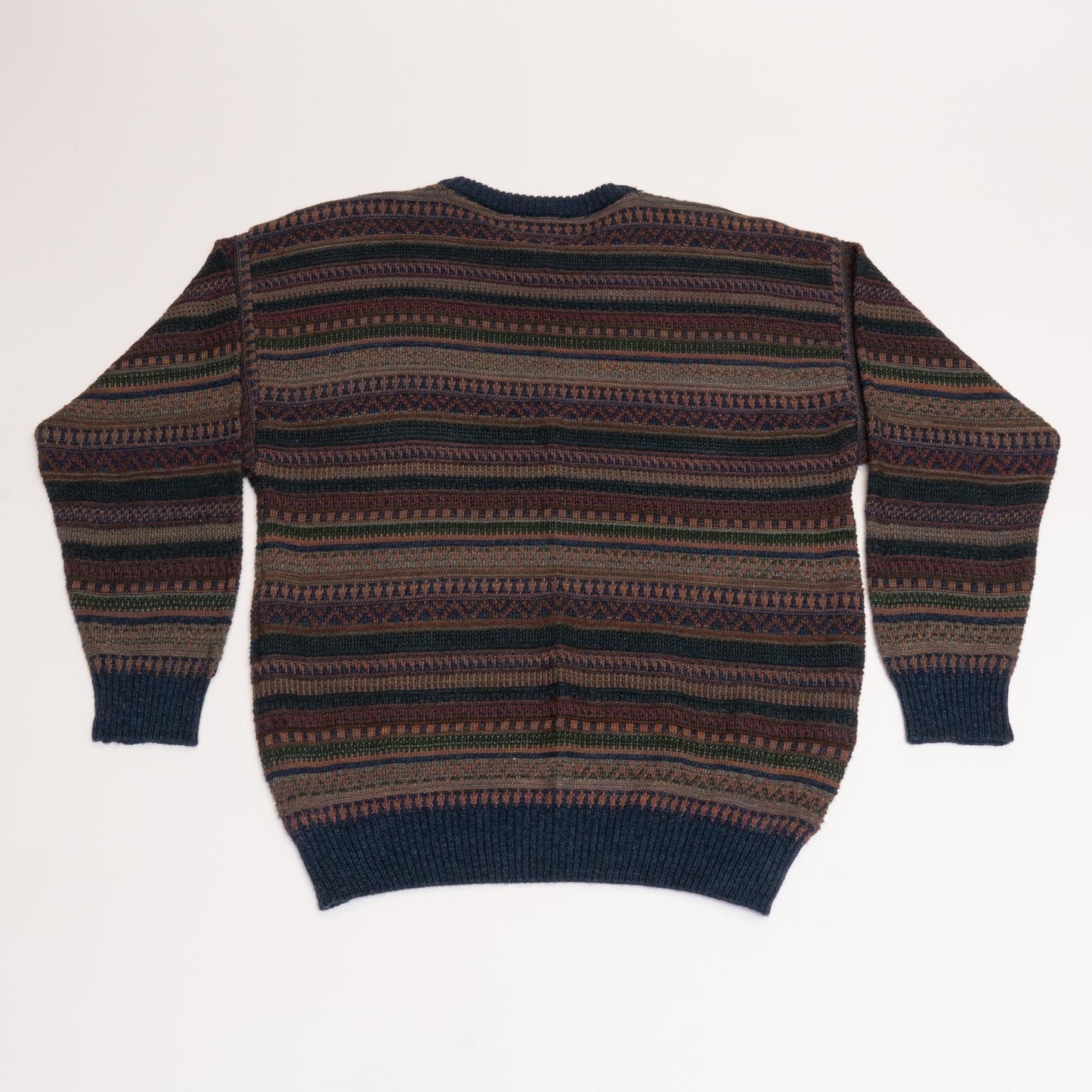 Colorful Natural Issue Knit Sweater