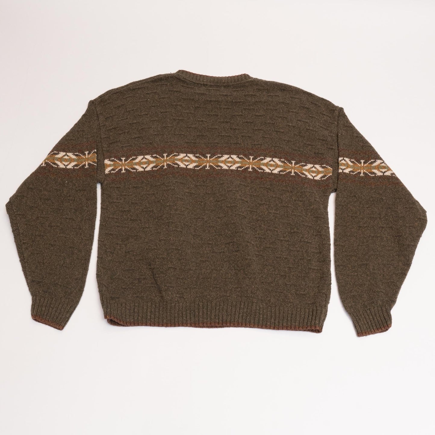 Brown/Green Stjohnsbay Knit Sweater
