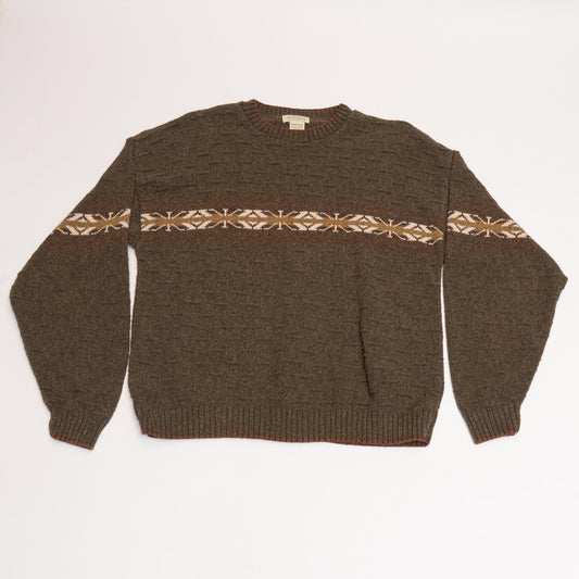 Brown/Green Stjohnsbay Knit Sweater