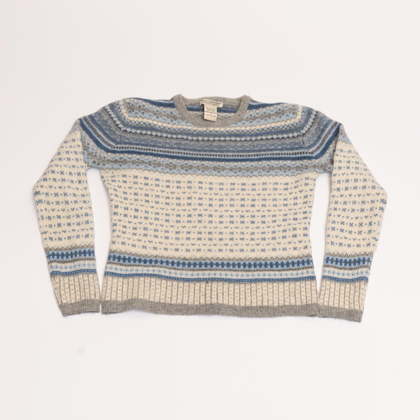 Blue/White/Grey Great Northwest Knit Sweater