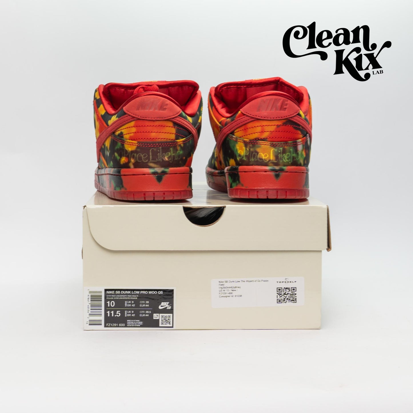 Nike SB Dunk Low The Wizard of Oz Poppy Field