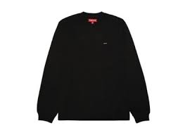 Supreme Small Box L/S Tee - Black