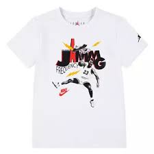 Jordan Big Boys Short Sleeve - White