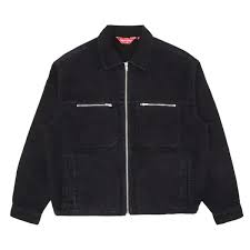 Supreme Moleskin Work Jacket - Black