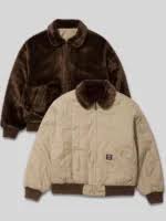Supreme Dickies Reversible Quilted Faux Fur Work Jacket - Tan