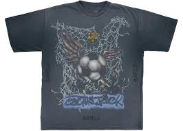 Travis Scott x FC BArcelona Washed Spray Logo - Black