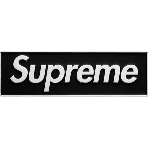 Supreme Box Logo Car Emblem – Black