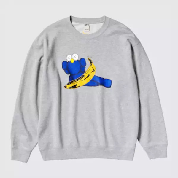 Kaws Warhol Crewneck Sweater Grey