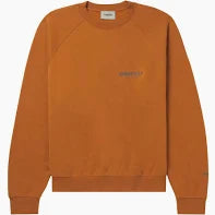 Fear Of God Essentials Pullover Crewneck - Orange/Vicunia Brown