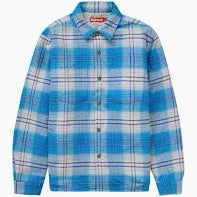 Supreme Lined Flannel Snap Shirt - Blue
