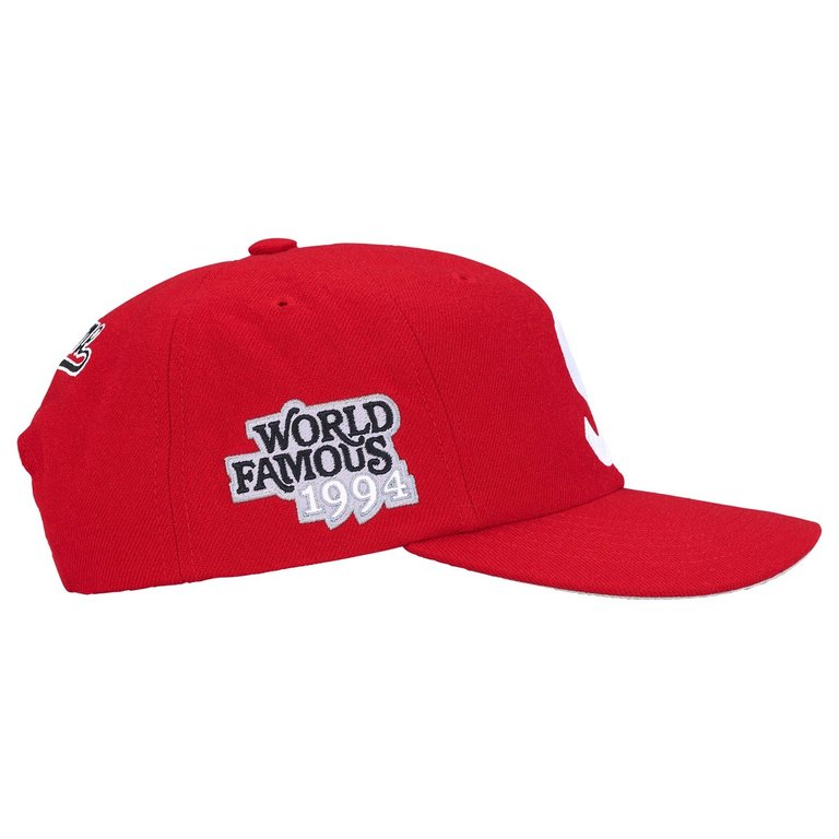 Supreme World Famous S Logo 6-Panel Hat